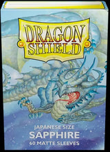 DRAGON SHIELD SLEEVES JAPANESE MATTE SAPPHIRE 60CT (Special Order)