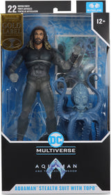 DC AQUAMAN 2 MOVIE 7"-GOLD-AQUAMAN(STEALTH) W/TOPO (Special Order)