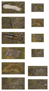 F.A.T. MATS: TERRAIN BASE SET - GRASSY (Special Order)