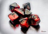MINI GEMINI 7-DIE SET BLACK-RED/GOLD (Special Order)