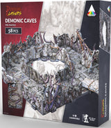 DUNGEONS AND LASERS CAVES SERIES DEMONIC CAVES PRE-PAINTED PRISMA CAST TERRAIN (Special Order)