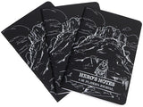 DUNGEON NOTES HERO'S JOURNALS 3PK BLACK (Special Order)