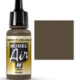 VALLEJO: MODEL AIR CAMOUFLAGE MEDIUM BROWN (17ML) (Special Order)