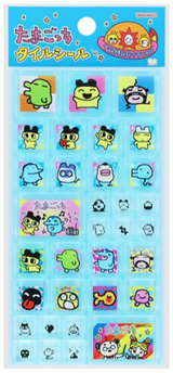 BANDAI TILE STICKER TAMAGOTCHI A (BLUE) (Special Order)