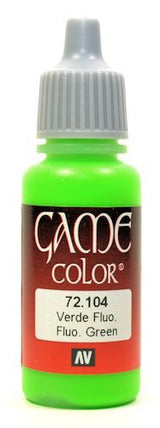 VALLEJO: GAME COLOR FLUO GREEN 18ML (Special Order)