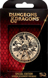 DND GOLD PLATED ALIGNMENT SPINNER PIN BADGE (Special Order)