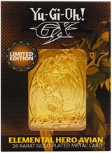 YU-GI-OH! ELEMENTAL HERO AVIAN 24K GOLD PLATED INGOT (Special Order)