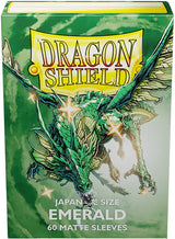 DRAGON SHIELD SLEEVES JAPANESE MATTE EMERALD 60CT (Special Order)