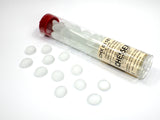 GLASS STONES CRYSTAL FROSTED CLEAR QTY 40 5.5" (Special Order)