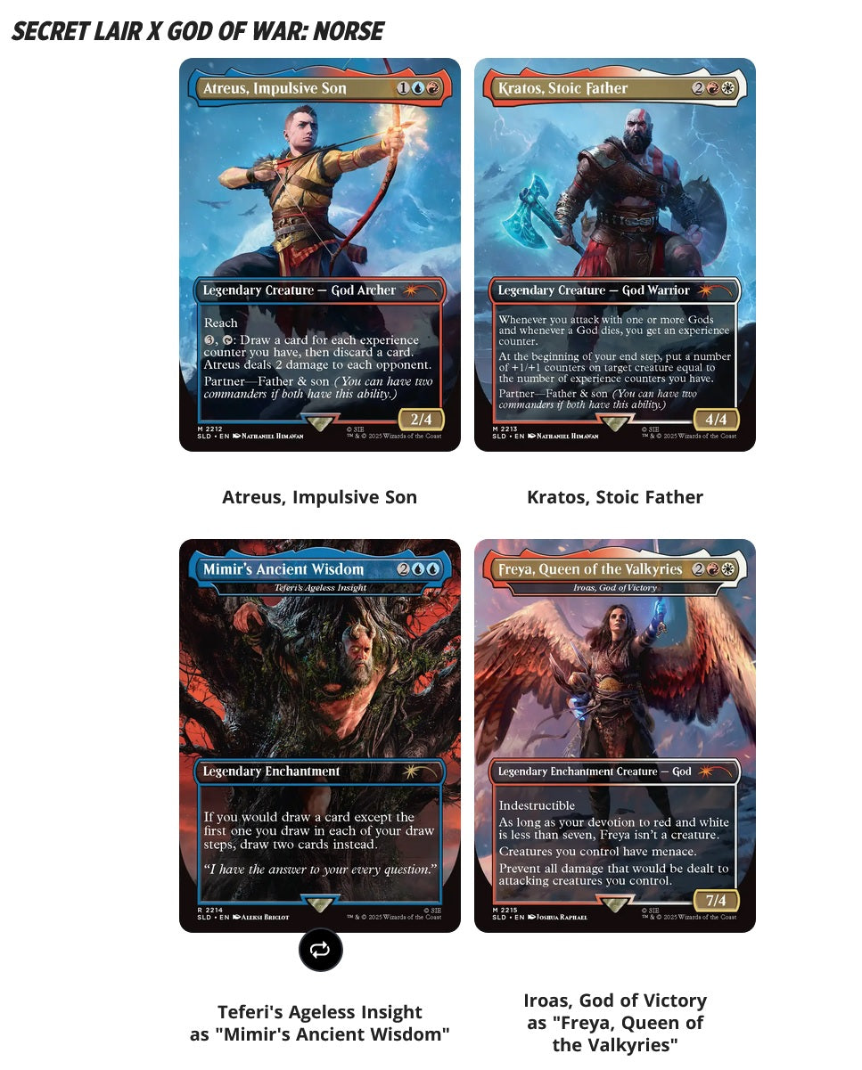 mtg シークレットレイヤー　GOD OF WAR MTG SECRET LAIR PLAYSTATION SUPER DROP GOD OF WAR: REDEMPTION