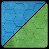 BATTLEMAT 1" HEX REVERSIBLE BLUE-GREEN 26"X23.5" (Special Order)