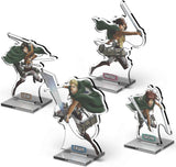ATTACK ON TITAN 2DZ ACRYLIC STANDEES PACK 2 (LEVI, ERWIN, HANGE, SASHA) (Special Order)
