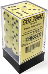 OPAQUE 12D6 PASTEL YELLOW/BLACK 16MM (Special Order)