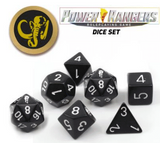 POWER RANGERS RPG DICE SET - BLACK (EN) (Special Order)