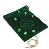 AP ENHANCE TABLETOP ROLL ON A SCROLL DICE CASE AND 7PC ACRYLIC DICE SET GREEN (EN) (Special Order)