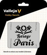 VALLEJO: HOBBY STENCIL VINTAGE GARAGE SIGN (Special Order)