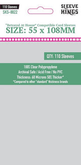 SK 'BETRAYAL AT HOUSE' SLEEVES 58MM X 108MM 110CT (Special Order)