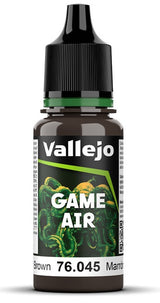 VALLEJO: GAME AIR CHARRED BROWN 18ML (Special Order)