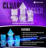 SD CLOAK AND DAGGER CLEAR 7-DIE SET (Special Order)