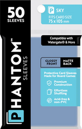 PHANTOM SLEEVES GLOSS/MATTE SKY SIZE (75MM X 105MM) 50CT (Special Order)