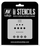 VALLEJO: HOBBY STENCIL ASST GERMAN WWII TANK MARKS (Special Order)