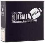 UP BINDER 3IN FOOTBALL BLACK (Special Order)