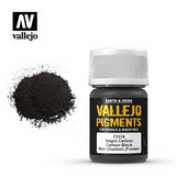 VALLEJO: PIGMENT CARBON BLACK (SMOKE BLACK) (35ML) (Special Order)
