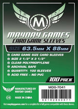 STANDARD CARD SLEEVES 63.5MM X 88MM 100CT (Special Order)