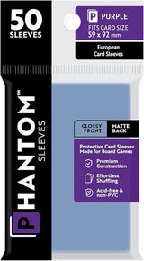 PHANTOM SLEEVES GLOSS/MATTE PURPLE SIZE (59MM X 92MM) 50CT (Special Order)