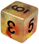 LD UNDERWORLD DICE UV ACTIVATED - LORD OF HELL BLACK INK (Special Order)