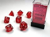 TRANSLUCENT 7-DIE SET RED/WHITE (Special Order)