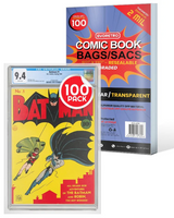 ER GRADED SIZE RESEALABLE COMIC BAGS 100CT (Special Order)