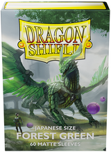 DRAGON SHIELD SLEEVES JAPANESE MATTE FOREST GREEN 60CT (Special Order)