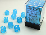 FROSTED 36D6 CARIBBEAN BLUE/WHITE 12MM (Special Order)
