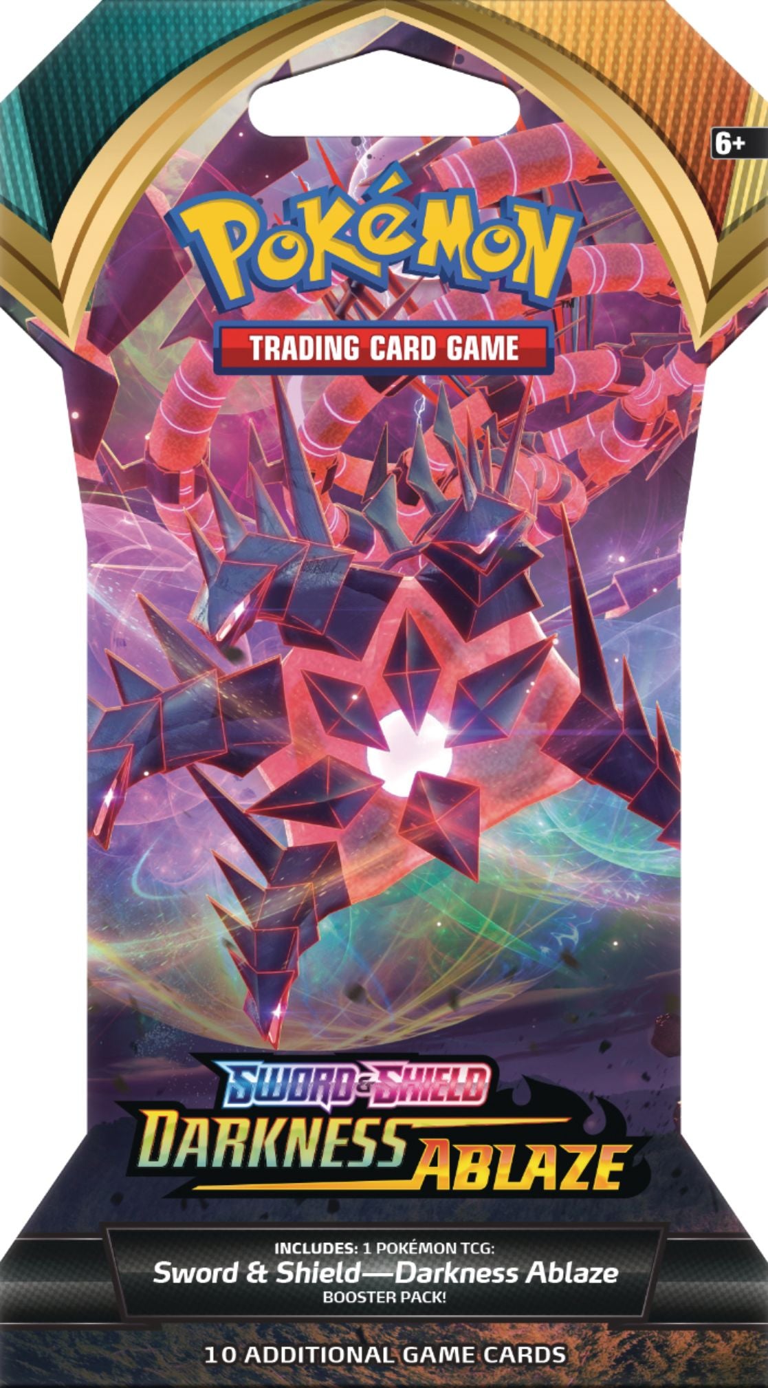 Pokémon TCG: Sword & Shield Darkness Ablaze Booster Pack – 10 Cards (Eternatus Art)