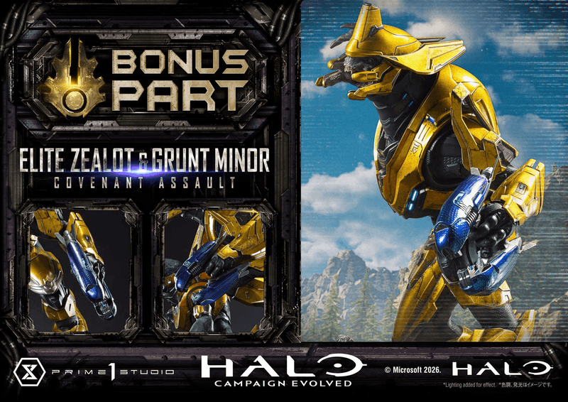 Ultimate Premium Masterline Halo: Campaign Evolved Elite Zealot & Grunt Minor: Covenant Assault Bonus Version (Pre-Order)