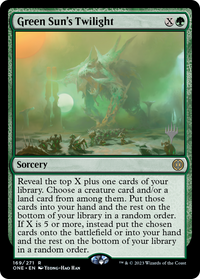 Green Sun's Twilight (Pack promotionnel) [Phyrexia : All Will Be One Promos] 