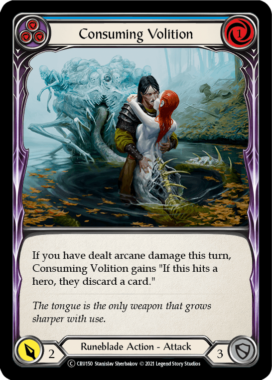 Consuming Volition (Blue) [U-CRU150] (Crucible of War Unlimited) Unlimited Normal - POKÉ JEUX