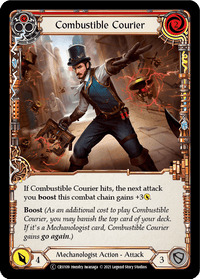 Combustible Courier (Red) [U-CRU109] (Crucible of War Unlimited) Unlimited Rainbow Foil - POKÉ JEUX