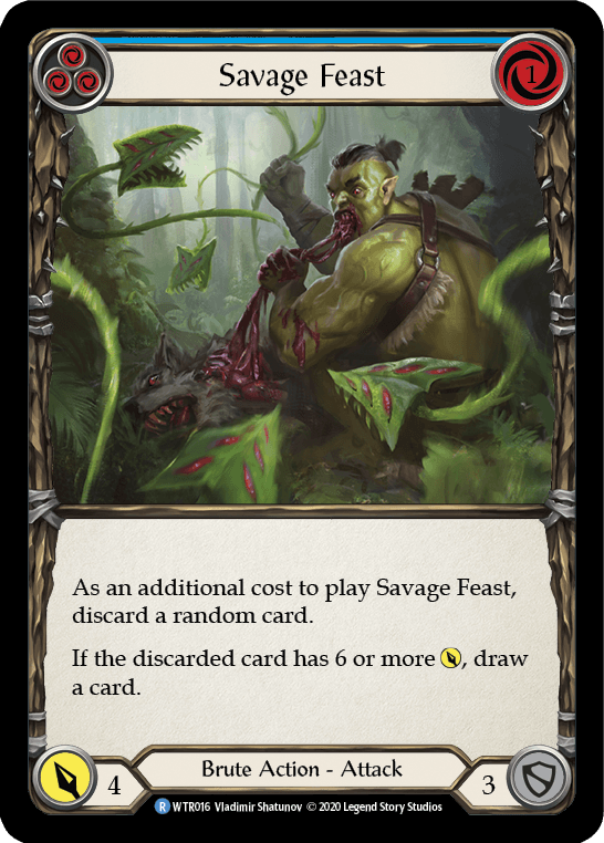 Savage Feast (Blue) [U-WTR016] (Welcome to Rathe Unlimited) Unlimited Normal - POKÉ JEUX