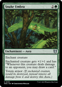 Snake Umbra [Wilds of Eldraine Commander]