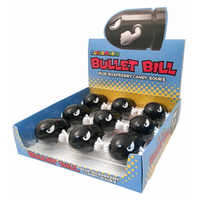 NINTENDO - SUPER MARIO - BULLET - BLUE RASPBERRY SOURS CANDY - CDU — LOT × 9 (Special Order)