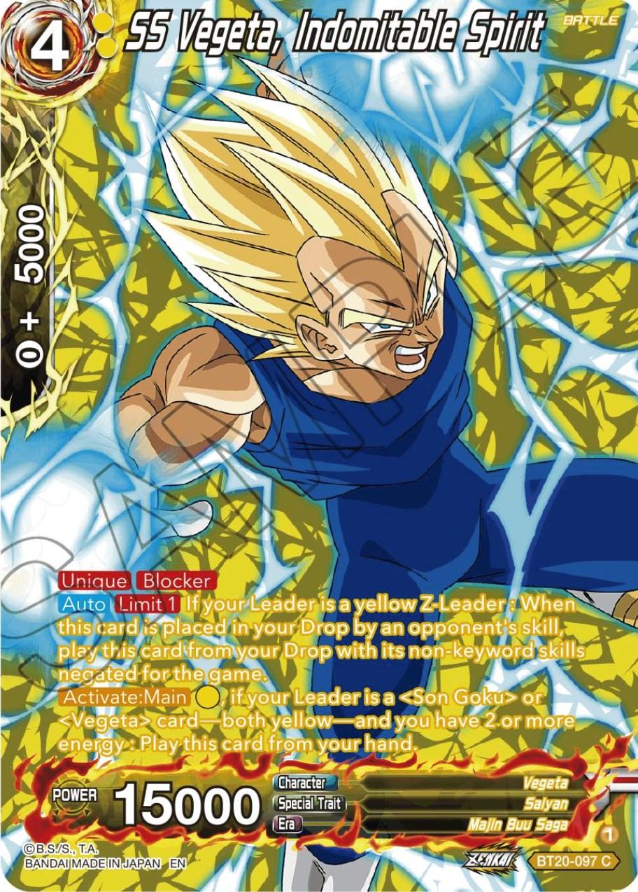 SS Vegeta, Indomitable Spirit (Silver Foil) (BT20-097) [Power Absorbed] - POKÉ JEUX