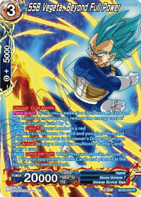 SSB Vegeta, Beyond Full Power (Silver Foil) (BT20-032) [Power Absorbed] - POKÉ JEUX