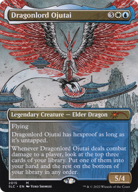 Dragonlord Ojutai (Borderless) [Kit de compte à rebours du 30e anniversaire de Secret Lair] 