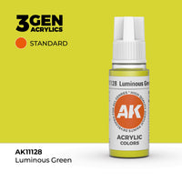 AK Interactive 3G Acrylic Luminous Green 17ml (Special Order)