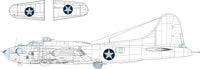 Eduard B-17F US national insignia rounded 1/48 MASK for EDUARD (Special Order)