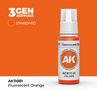 AK Interactive 3G Acrylic Fluorescent Orange 17ml (Special Order)