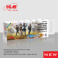 ICM Acrylic Paint Set for American Civil War. Confederate Infantry (Special Order)