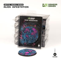 Gamers Grass Battle Ready Bases - Alien Infestation - Round 80mm (x1) (Special Order)